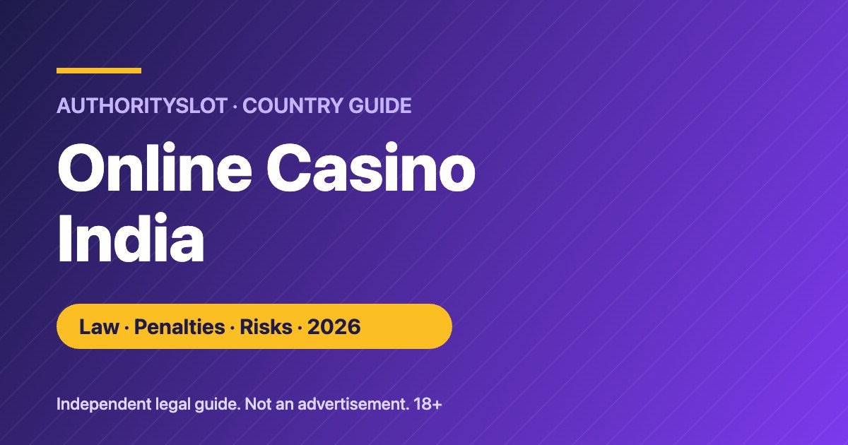 Online casino India legal guide 2026