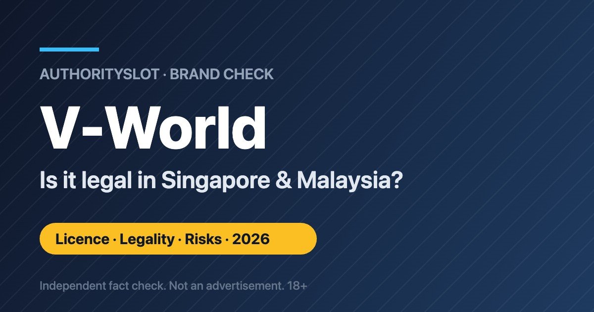 V-World licence and legality check